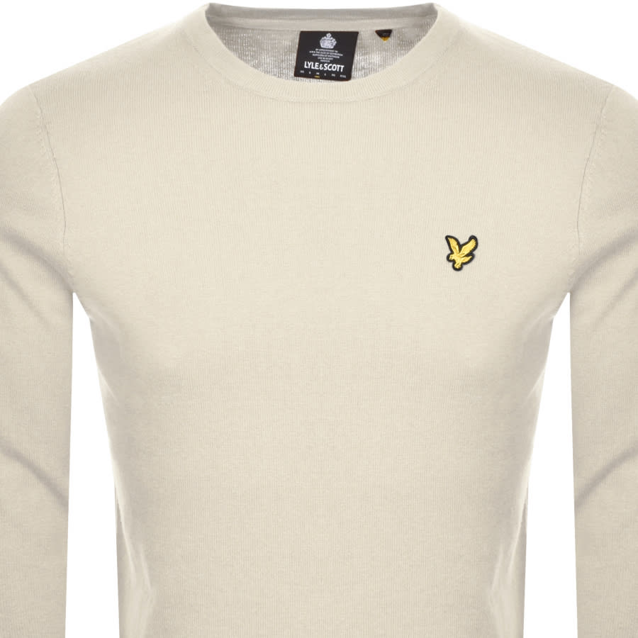 Alternative Image for ProductLyle And Scott Crew Neck Merino Knit Jumper Beige2